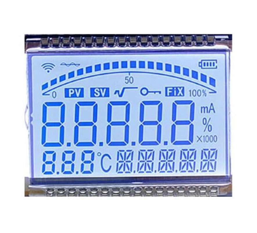 Custom FSTN Tn Stn Htn LCD Display for Temperature Pressure Sensor