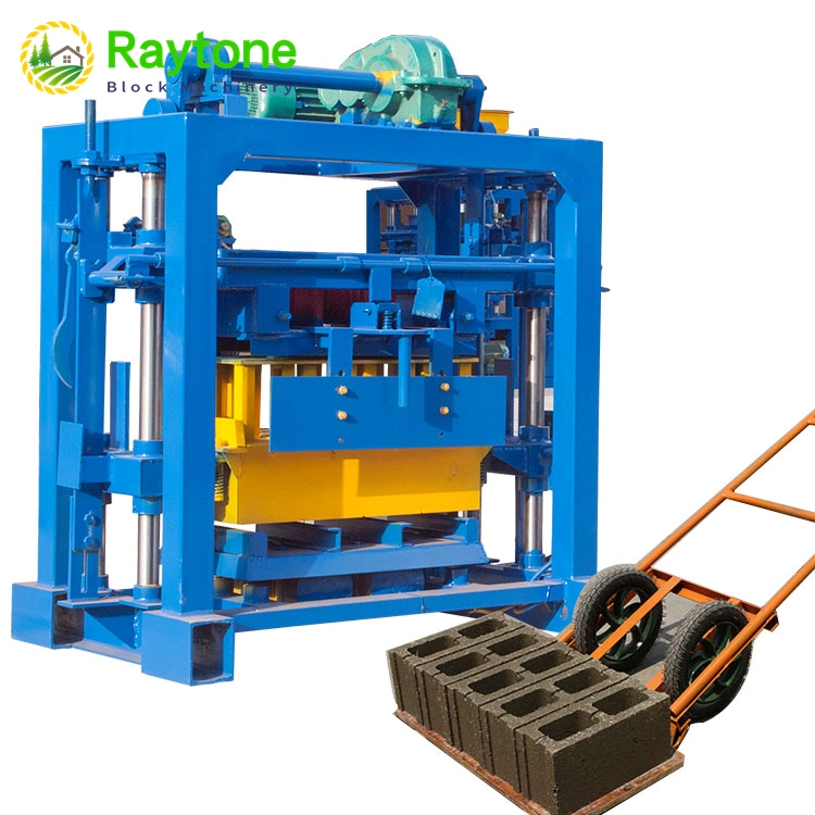 Qt4-40 Vibration Molding Hollow Brick Making Machine Manual Concrete Block Making Machine Price