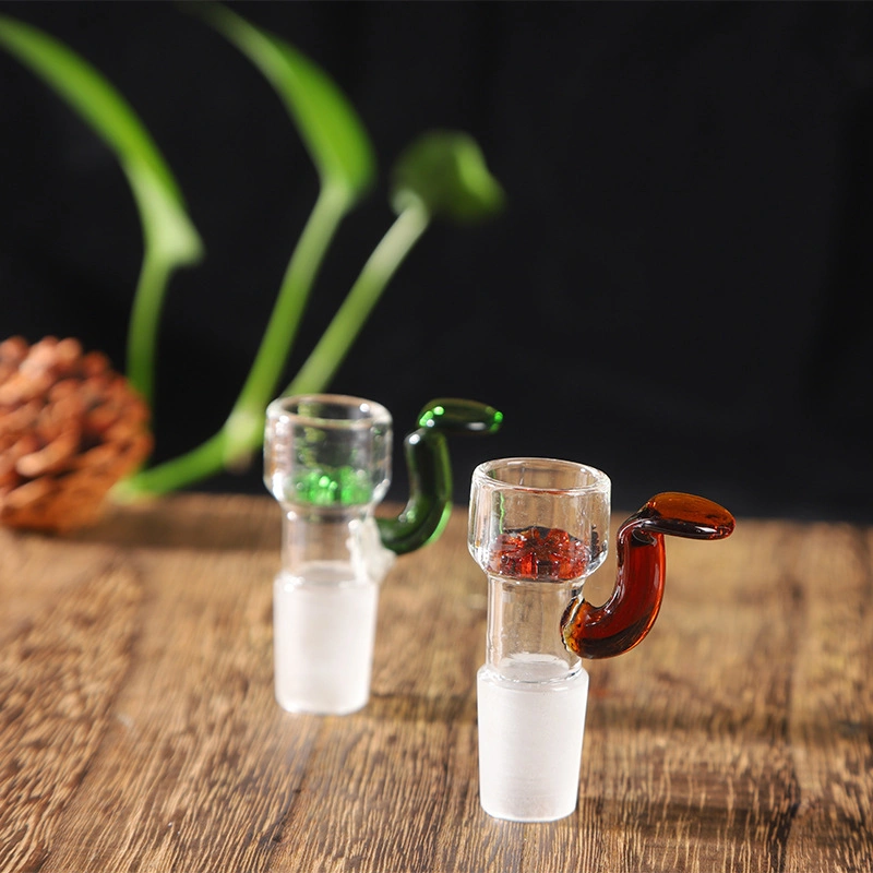 High Borosilicate Glass Bowl Glass Water Pipes Accessories with The Handle Glass Snowflake Filter Tobacco Bowls