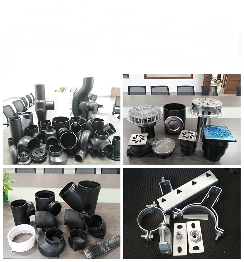 HDPE PE Siphon Drainage Fittings Sovent Aerater for Single Stack Drain Pipe