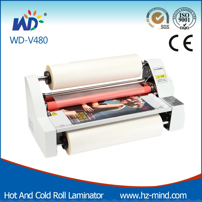 Professional Manufacturer (WD-V480) Hot and Cold Roll Laminator