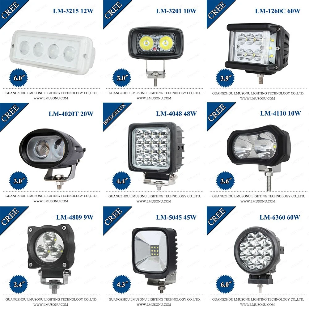 LMUSONU 15W 30W 50W 60W 70W 80W 90W CREE TRUCK LED-Anhängerleuchte für Auto Auto