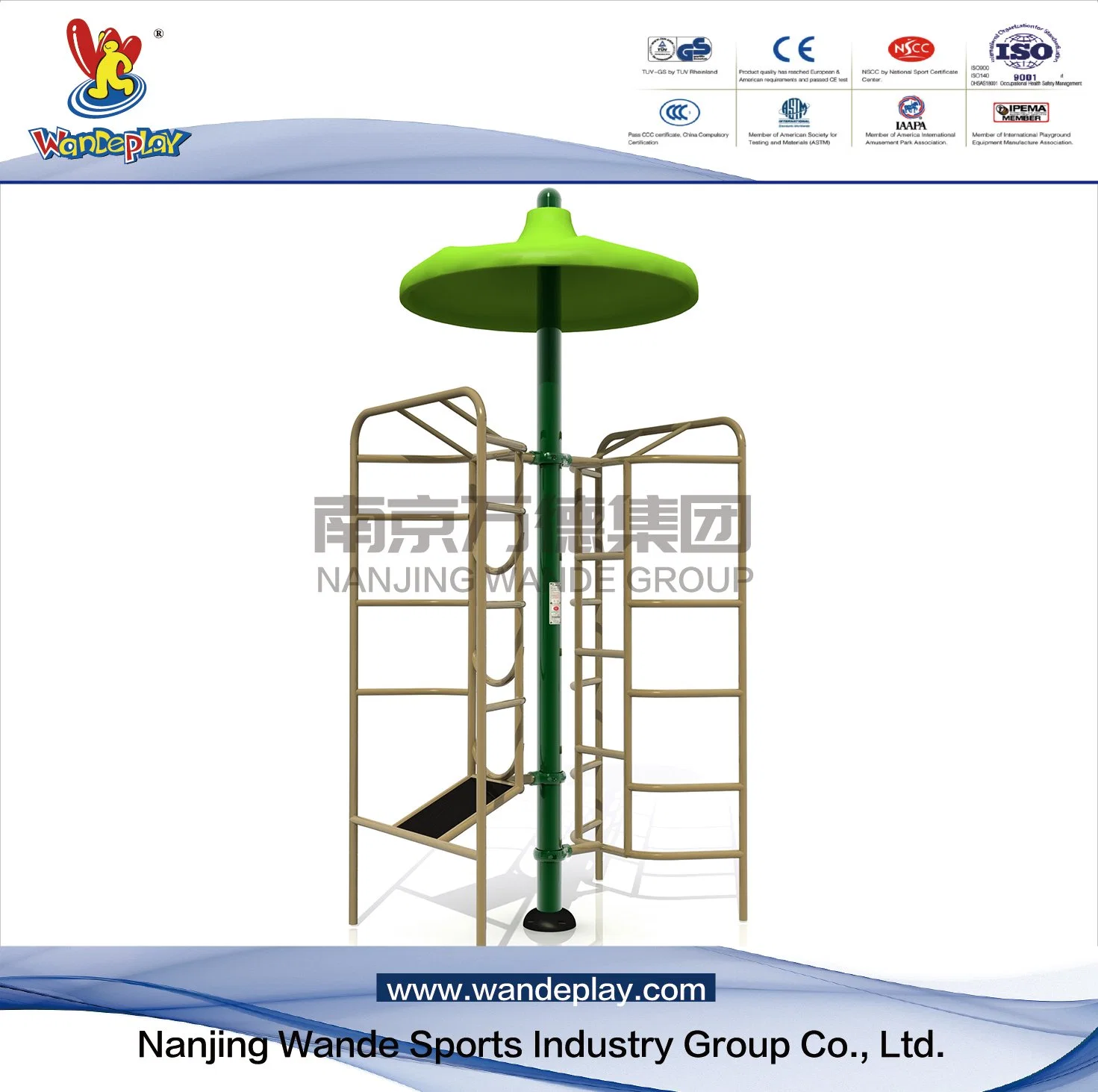 Wande High quality/High cost performance Galvanized Outdoor Fitness Equipment with Triple Stretch Wd-QC9937