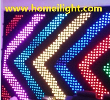 LED Backdrop Curtain with Vision for Festival/ Wedding, Fireproof LED Video Cloth