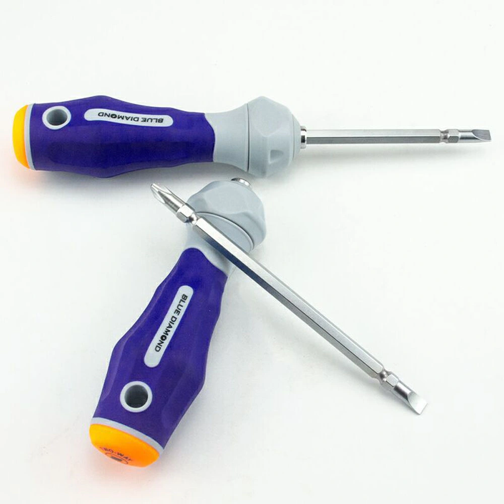 Cross Slotted Chrome Vanadium Steel Mini Screwdriver Telescopic Double Head Screwdriver Plum Blossom Screwdriver