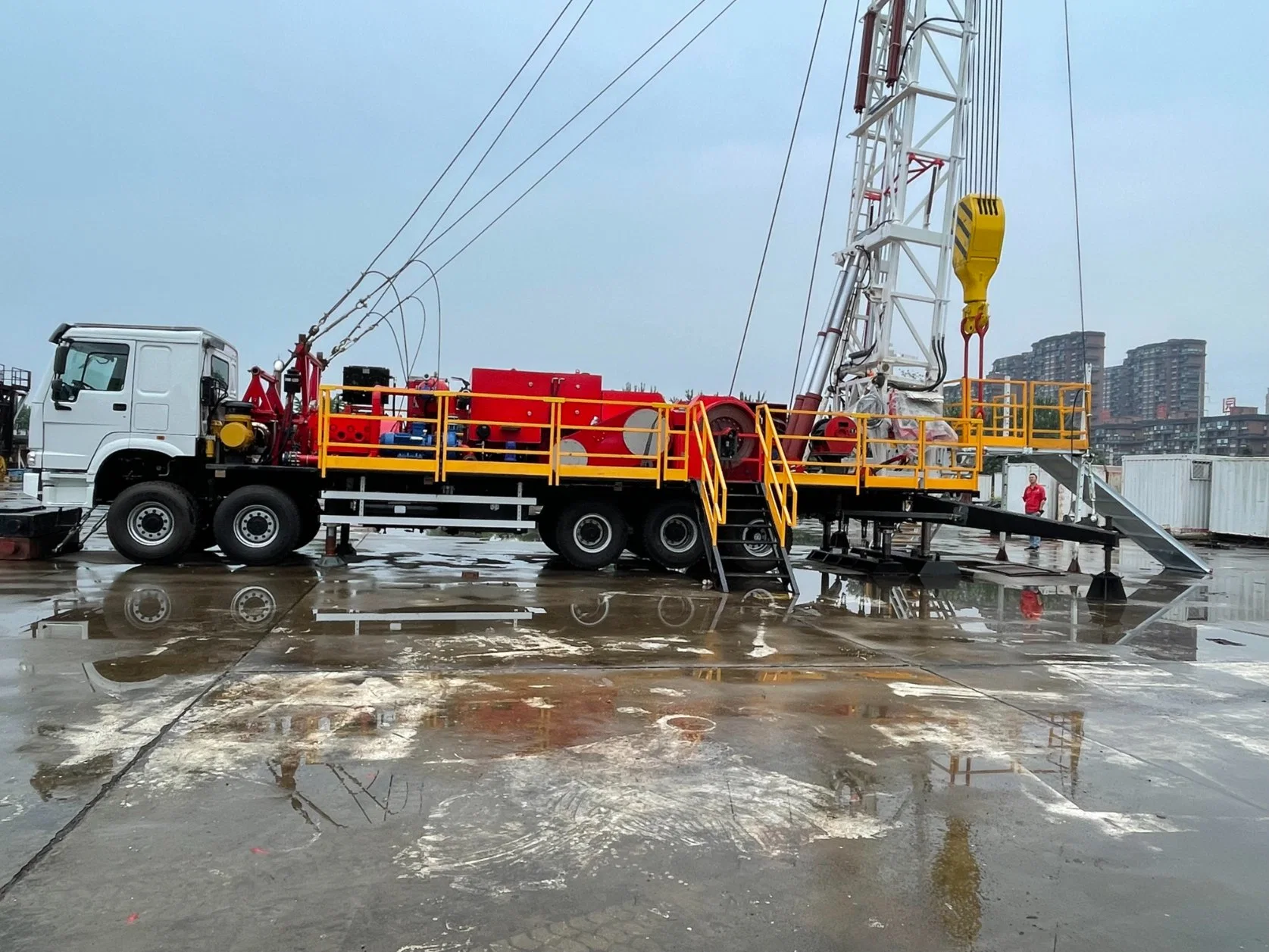 Fbu 40t/ 70t/90t/110t/135t Flushby Unit Fbu Flushing Well and Workover Rig for Oil Well Service