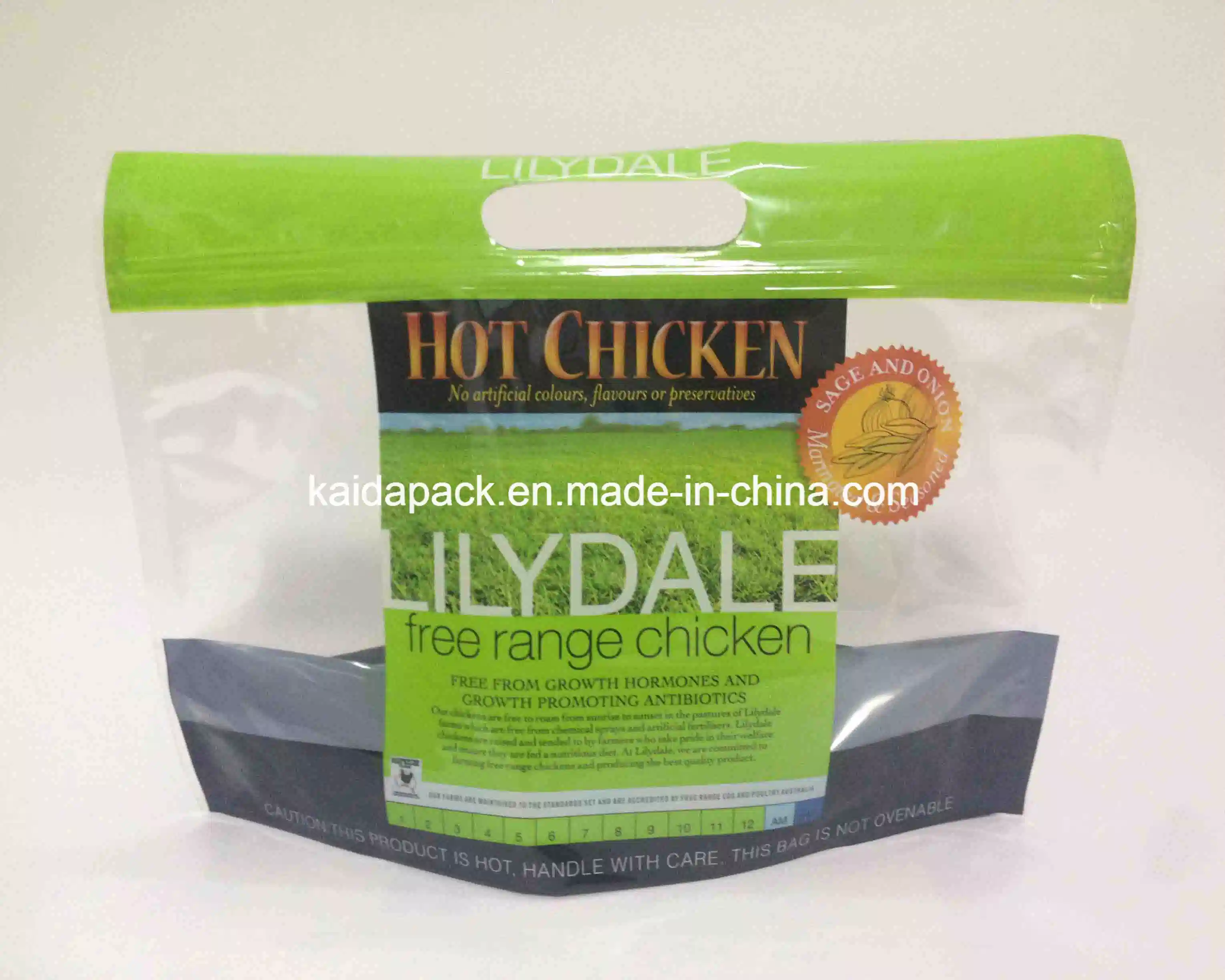 Anti Fog Microwaveable Stand up Roast Chicken Zipper Bag