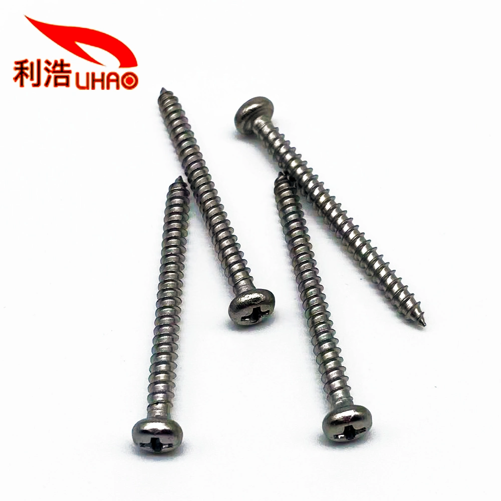 3.5*40PA 304 Stainless Steel Phillips/Crosss Round Head Self-Tapping/Wood Screw