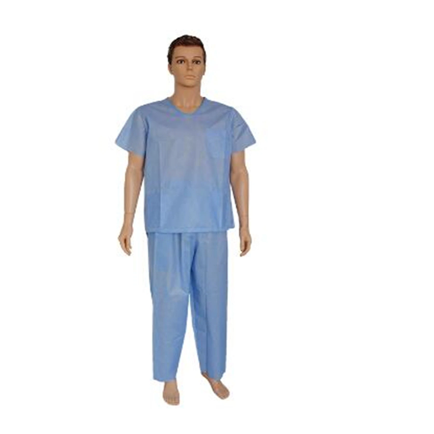 Pyjama jetable uniforme avec haut et pantalon élastiques