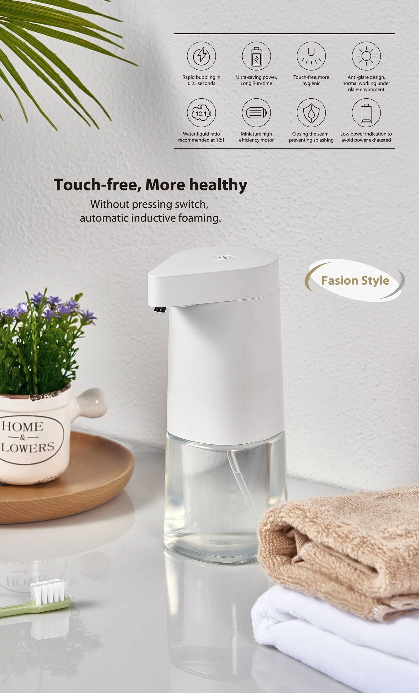 Non- Touch Automatic Hand Sanitizer Dispenser Bathroom Accessories