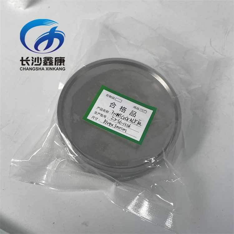 99.9% Nickel Cobalt Chromium Aluminum Yttrium Tantalum Alloy Sputtering Target for PVD Process