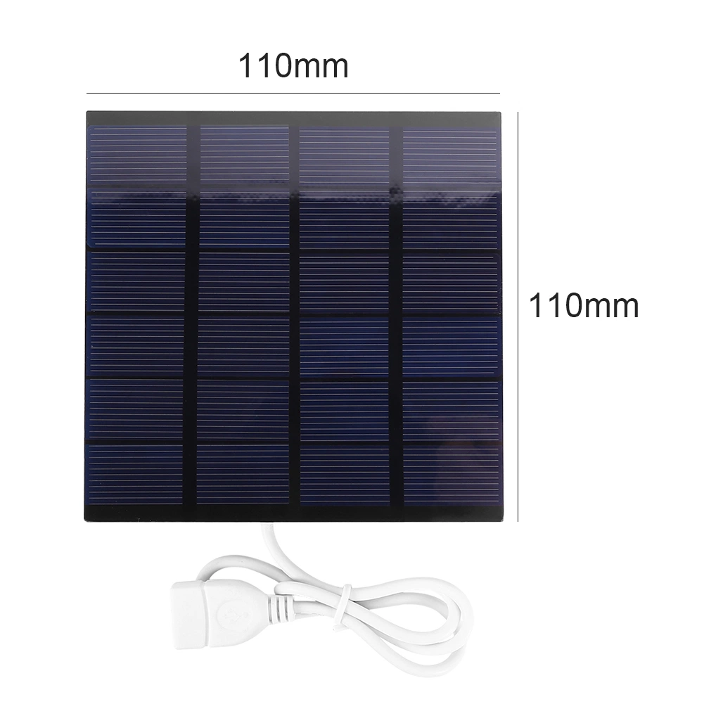 5V 400mA Solar Panel 2W IP68 Three Diodes Output USB Outdoor Portable Solar System for Cell Mobile Phone Chargers 2W Solar Panel in Stock