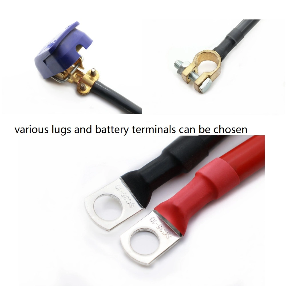 Processing 35mm2 2AWG Car Wire Battery Terminal Connector, Auto Extension Battery Connection Wire, Cable Accessories