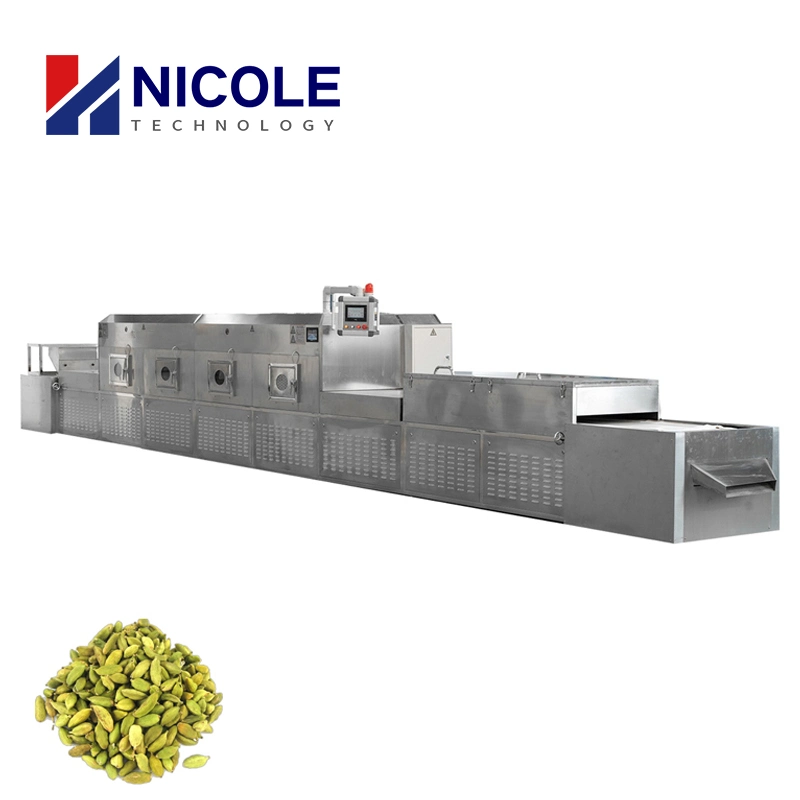 Industrial Stainless Steel Microwave Continuous Food Tunnel Belt Drying Machine