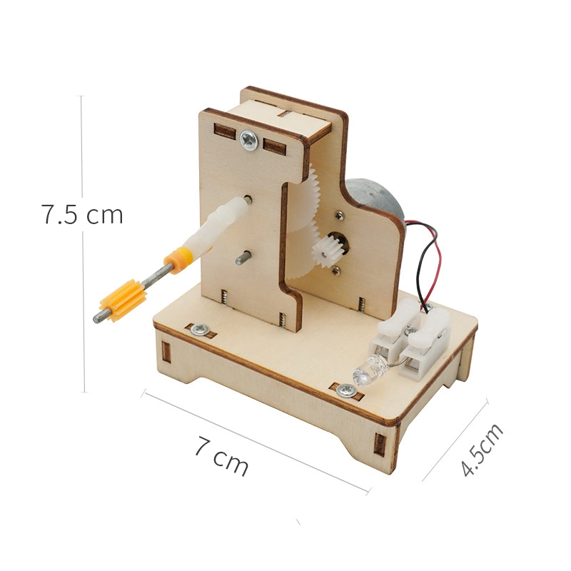 Factory Wholesale/Supplier School Teaching Equipment Wooden Hand Generator Educational Toy for School