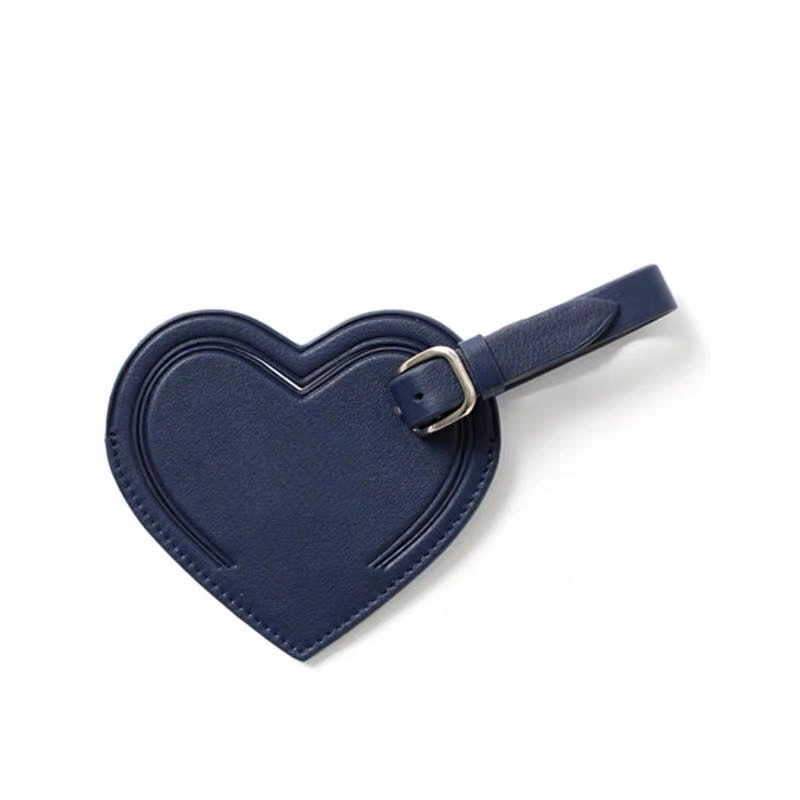 Heart PU Leather Lady Fashion Luggage Tag Small Leather Goods