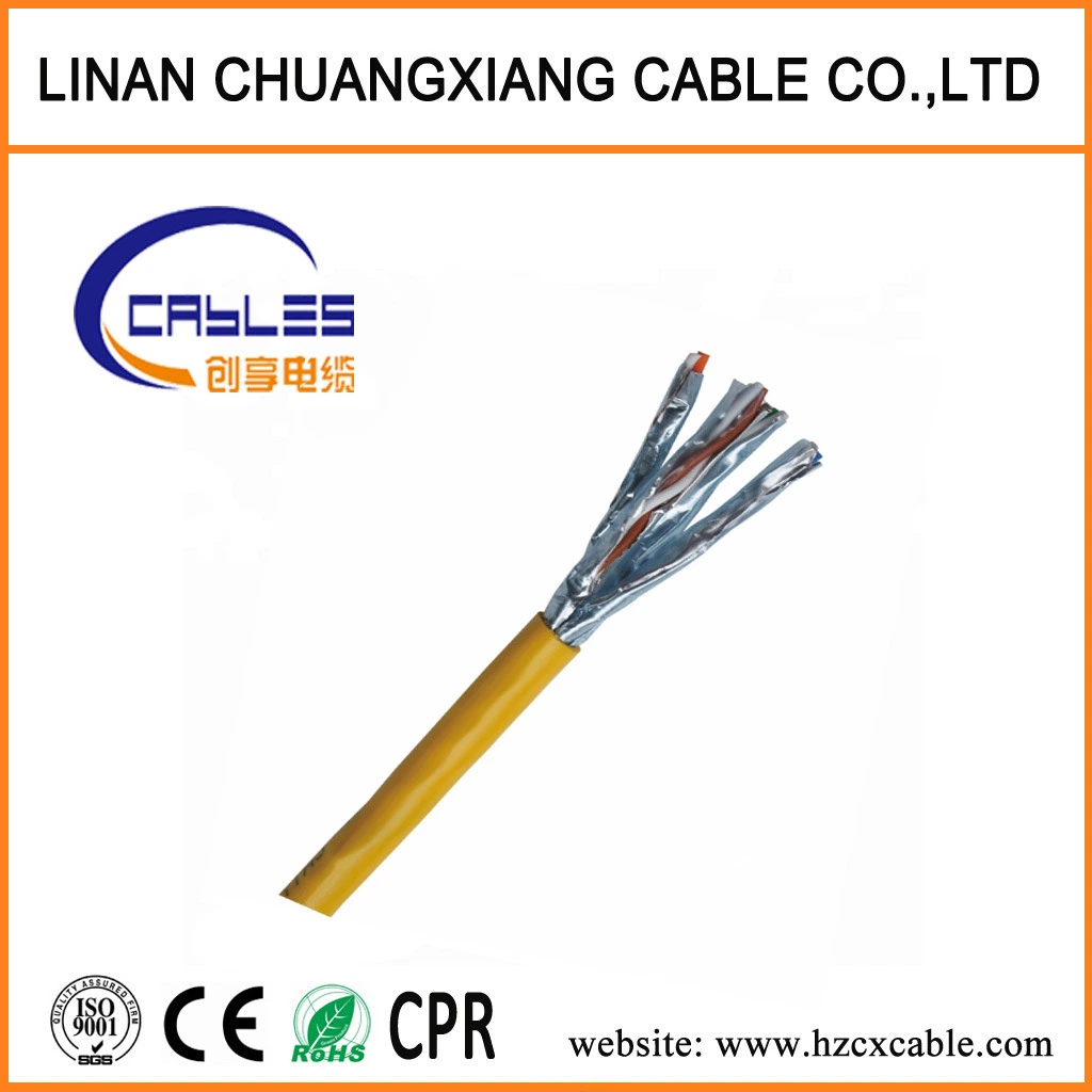 SFTP CAT6A 23AWG Copper Wire Pass Fluke Test High quality/High cost performance Network LAN Cable