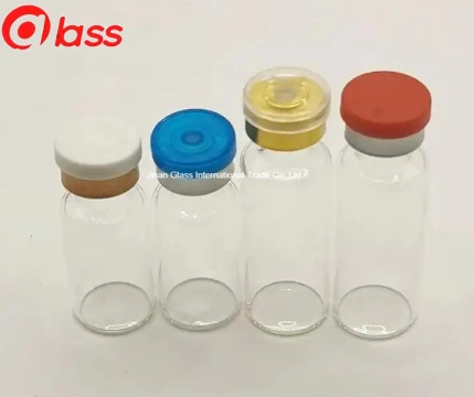 30ml Tubular Glass Vial with Rubber Stopper Colored