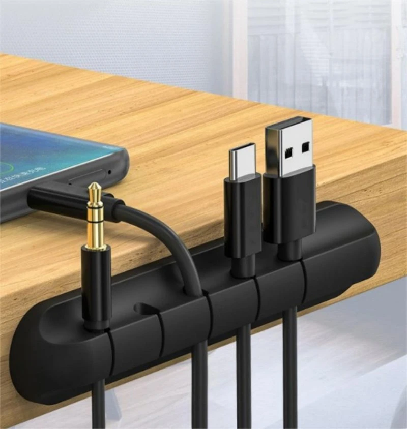 Desktop Tidy Management Clips Cable Holder for Mouse Headphone Wire Organizer