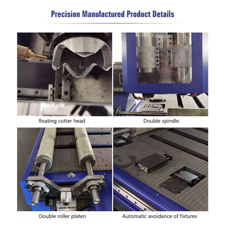 Spindelkopf Aluminium Veneer Schneiden Metall CNC-Router-Maschine