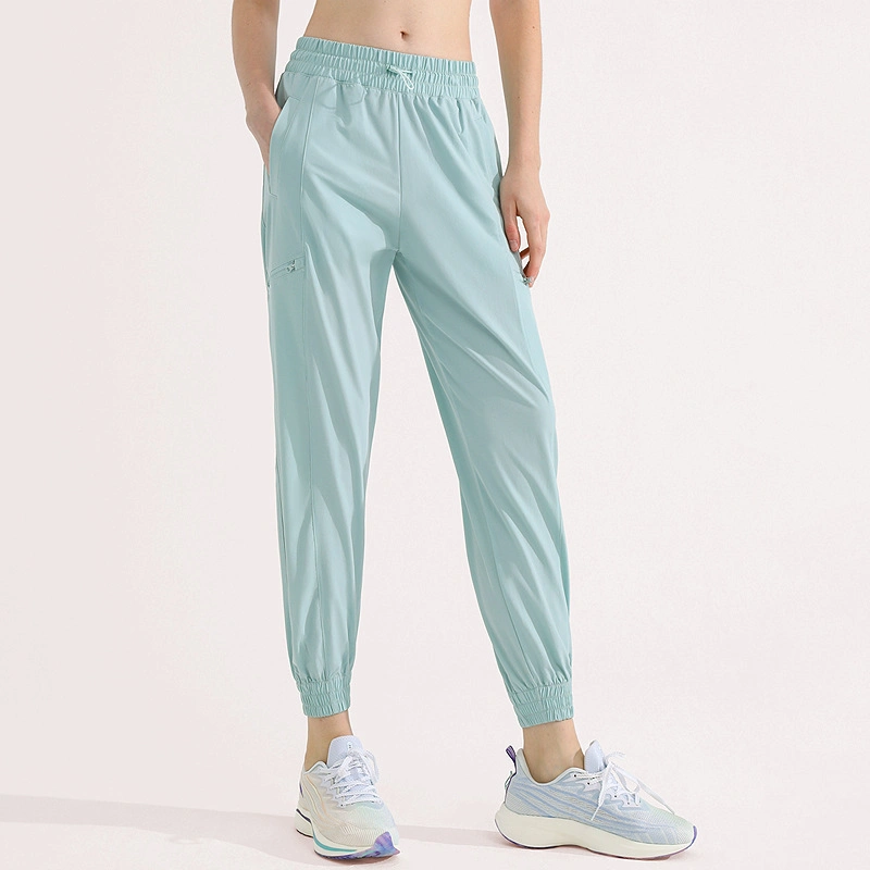 2023 Loose Sports Pants Quick Dry Thin Gym Sweatpants Ladies Yoga Leggings