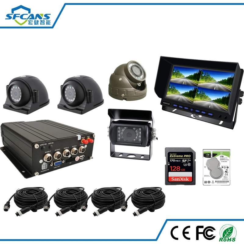 School Bus System Mdvr 4CH 1080P Ahd Car Vehicle Mobile DVR