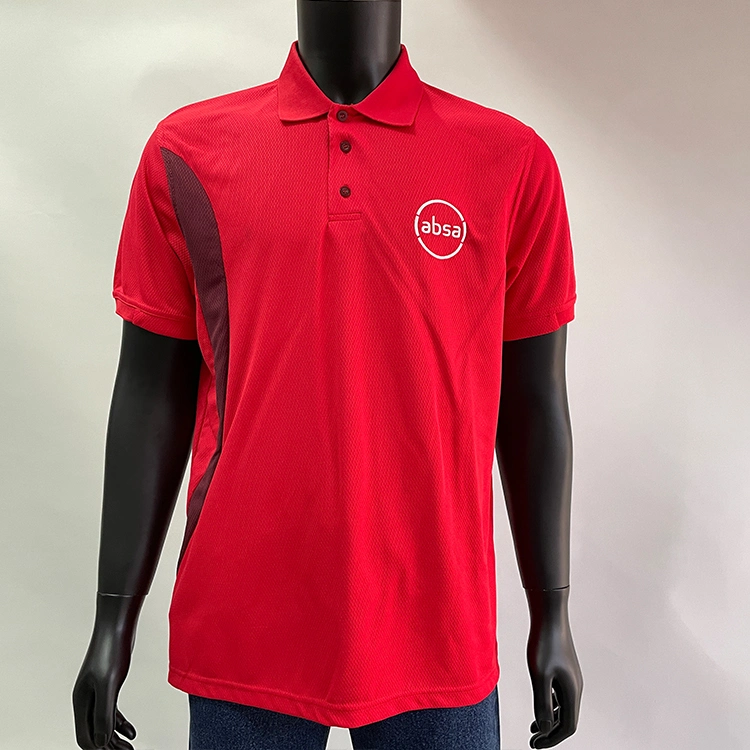 Custom Made T-Shirts Corporate Staff Workwear Polo Shirts Polyester with Dri-Fit Breathable Polo Shirts Company Uniform Tshirts