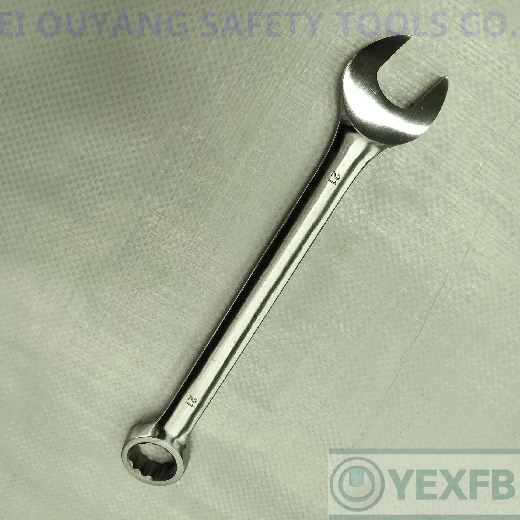 Llave combinada plana de acero inoxidable/llave inglesa, 21mm, SS304/420/316