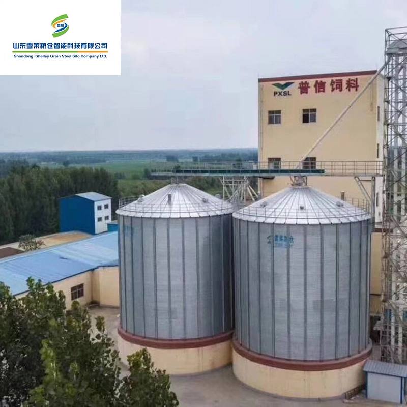 Wood Pellet Mill Grain Storage Silos Used Steel Wheat Corn Paddy Rice Grain Silo for Sale