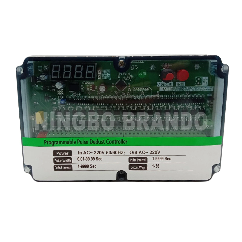 10 Channel 24V 110V, 220V coletores de pó válvula de jacto de pulso controlador de sequência da placa do timer para tratamento de remoção de pó do filtro de mangas