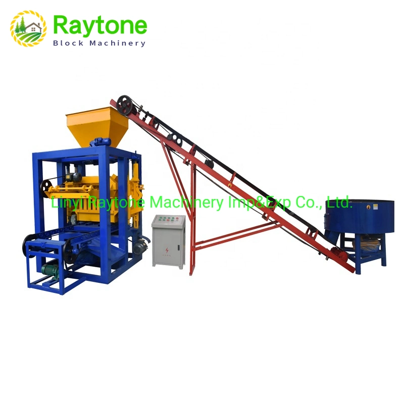 Qt4-35 Hollow Solid Paver Manual Concrete Block Brick Making Machine