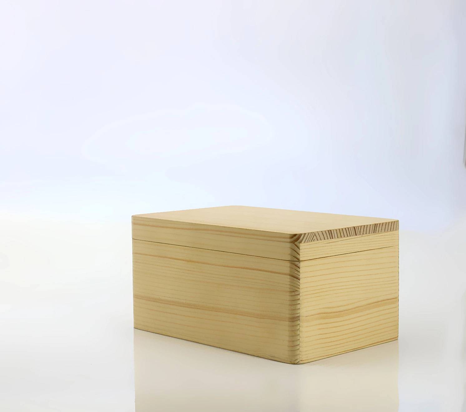 Boîte de rangement en bois de pin Dogue pour présentoir fin