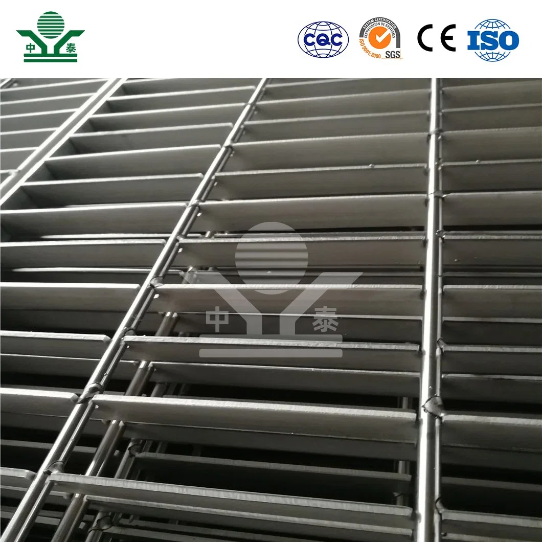 Zhongtai Acero inoxidable Decapado de suelos Grate China Fabricantes HDPE Rejilla 1 pulgadas X 1/8 pulgadas rejilla protectora para escaleras