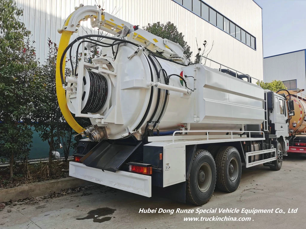 Shacman F3000 Hydro Excavators Combined Sewer Suction & Jetting Unit (RHD 13500L Sewage+4000L Clean Water)