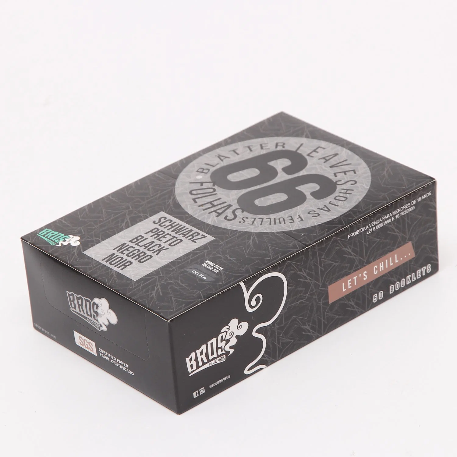 Bros King Size Black Verpackung Zubehör Rolling Paper