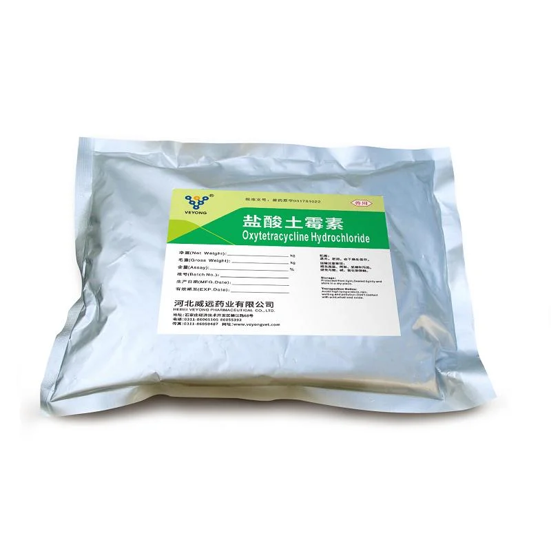 Oxytetracycline HCl Raw Material Pharma API Veterinary Antibiotic Medicine 25kg Drum