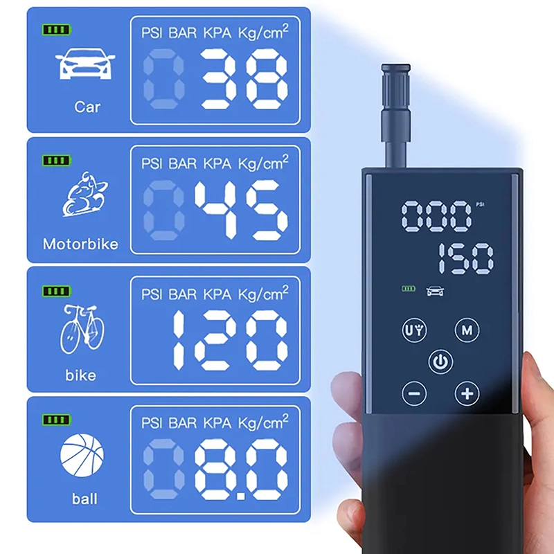 Os insufladores digitais de pneus para automóvel de Mini bike de 150 psi inativam o compressor de ar sem fios Bomba