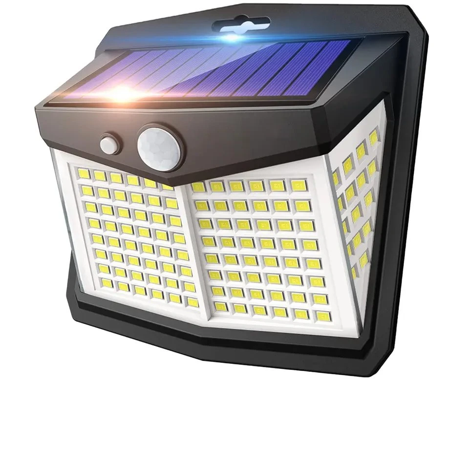 Lâmpada solar à prova de água 128 LED com sensor de movimento da luz solar IP65 Para Exterior