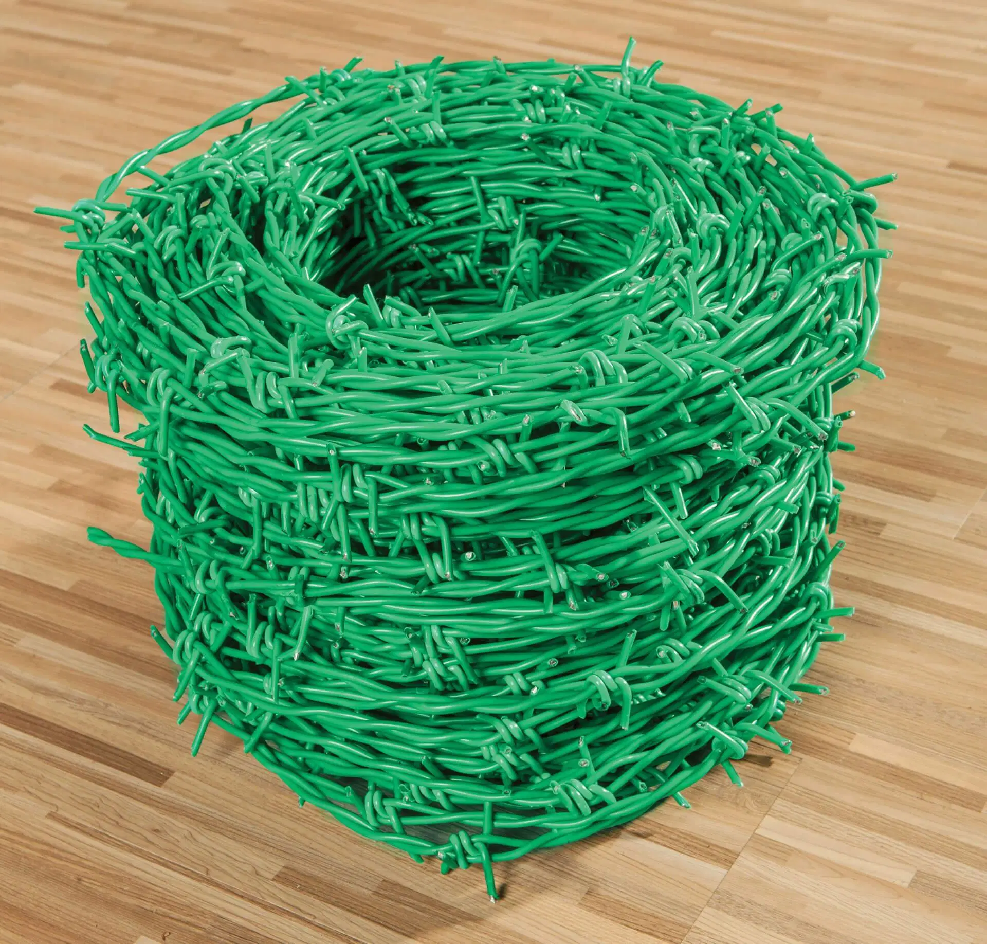 Normal Twist PVC Coated Green Barbed Wire Rolls for Safety