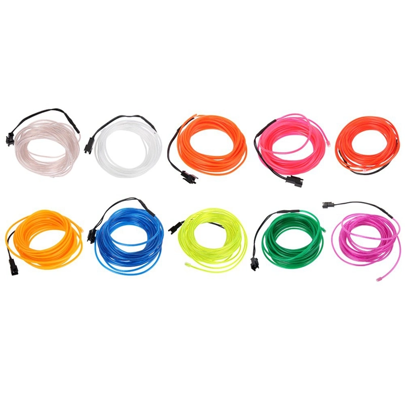 1m/2m/3m/5m/10m Neon Light Dance Party Decor Light Neon LED-Lampe Flexible EL Drahtseilrohr wasserdichte LED-Streifen