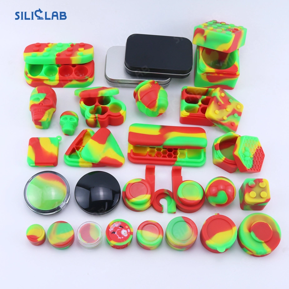 Food Grade Silicone Wax Containers Non Stick Wax Oil Multifunction Storage Jars Box