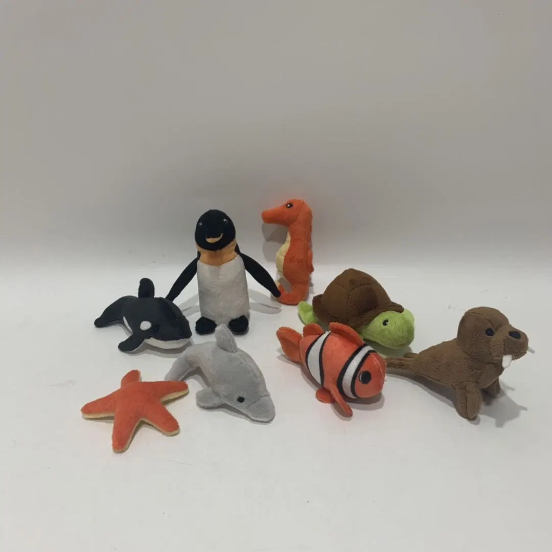 10 cm OEM requin en peluche minuscule écologique de matériaux recyclés pour l'éducation de jouets réalistes pour les enfants