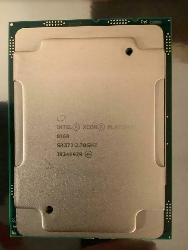 Fabricado en China CPU en Tel Xeon Platinum 8168 procesador 33m caché, 2,70 GHz servidor de ordenador