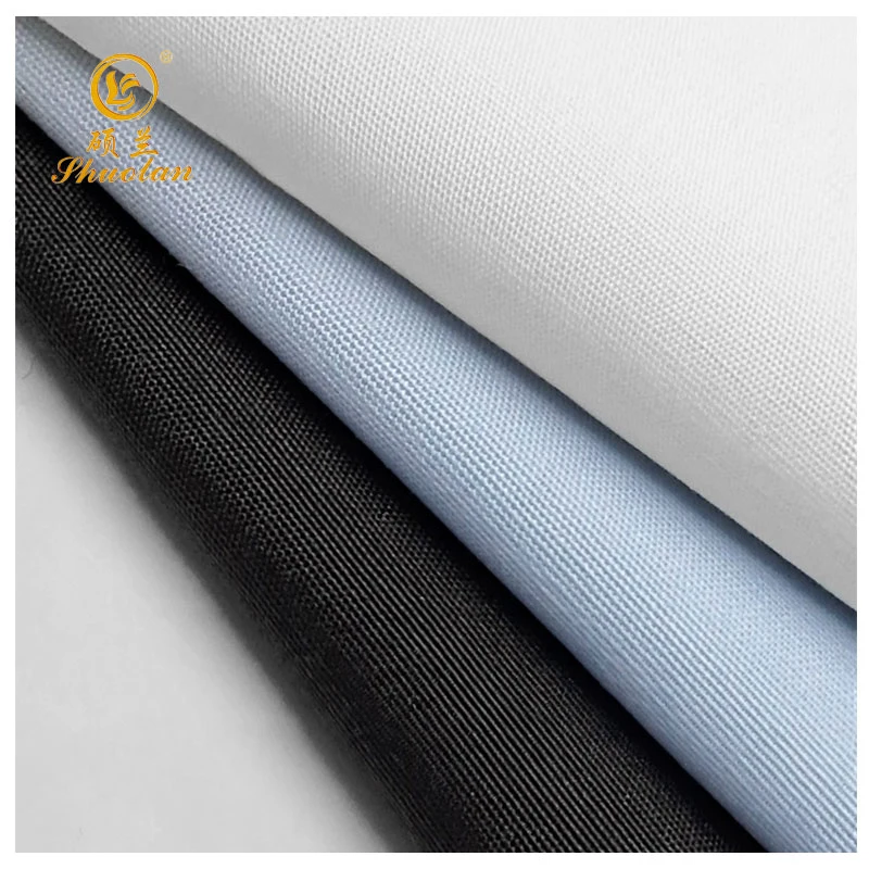Fabrics Shirts Solid Dyed Cotton Polyester Tc 65/35 110GSM Fabrics for Men Shirts Blouse