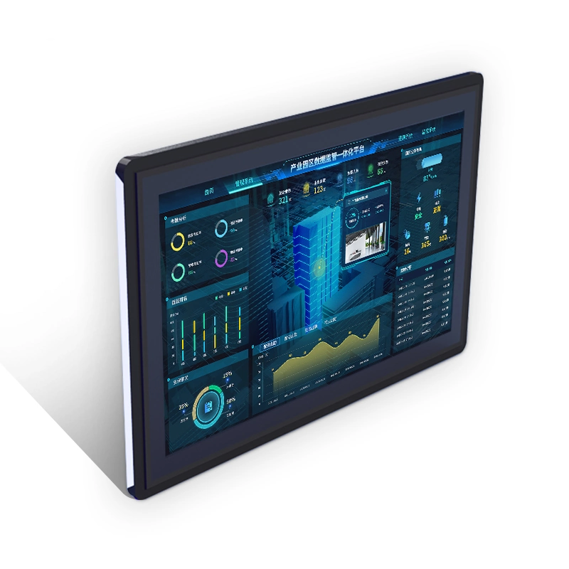 Monitor LCD tátil industrial incorporado à prova de água ultrafino de 19 polegadas