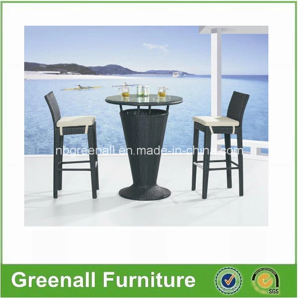 Wholesale Outdoor Used PE Rattan Garden Bar Table and Chair Sets Furniture