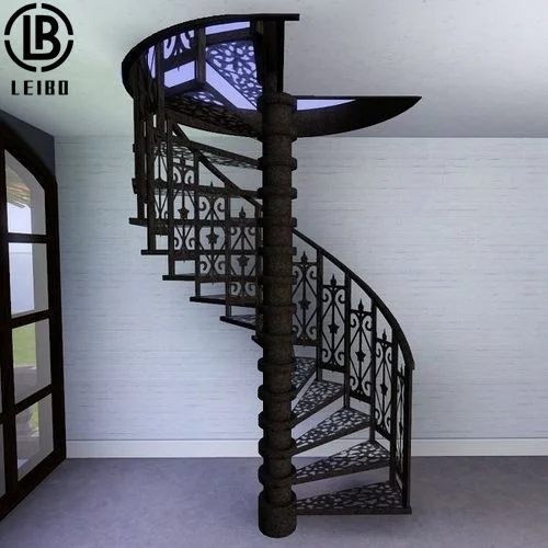 Dimensions Carbon Stainless Steel Structure Modern Design Metal Cast Iron Spiral Staircase