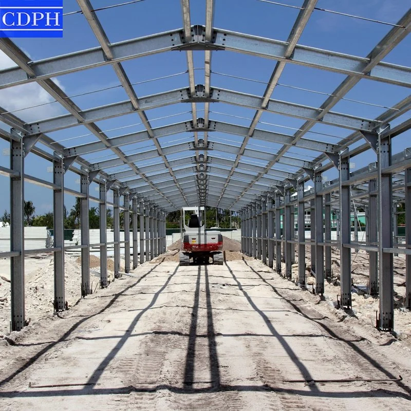 Préfabriqué à structure en acier léger à châssis haut Construction de bâtiment Préfab Entrepôt de l'atelier de stockage Shed