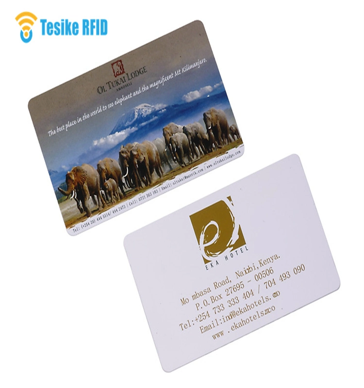 Carte à puce personnalisée RFID 13,56 MHz MF D21 MF plus S. Avec impression quatre couleurs