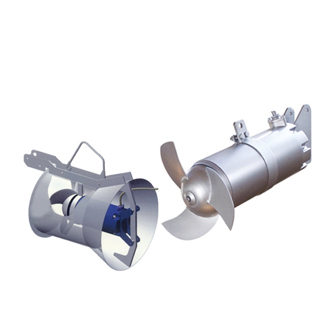 Aireador tratamiento de aguas residuales de alta velocidad Submersible Diving Agitator Mixer